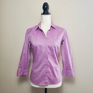 Womyn Pink Collared Blouse 2